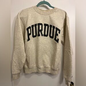 Purdue Champion Cream Crewneck Sweatshirt